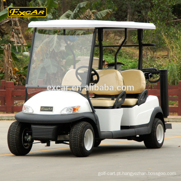 Carro de golfe elétrico do carro do clube de China do carrinho de golfe de EXCAR 4 Seater com suporte do saco de golfe